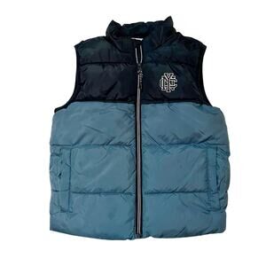 H&M Color Block Puffer Vest Size 8-10